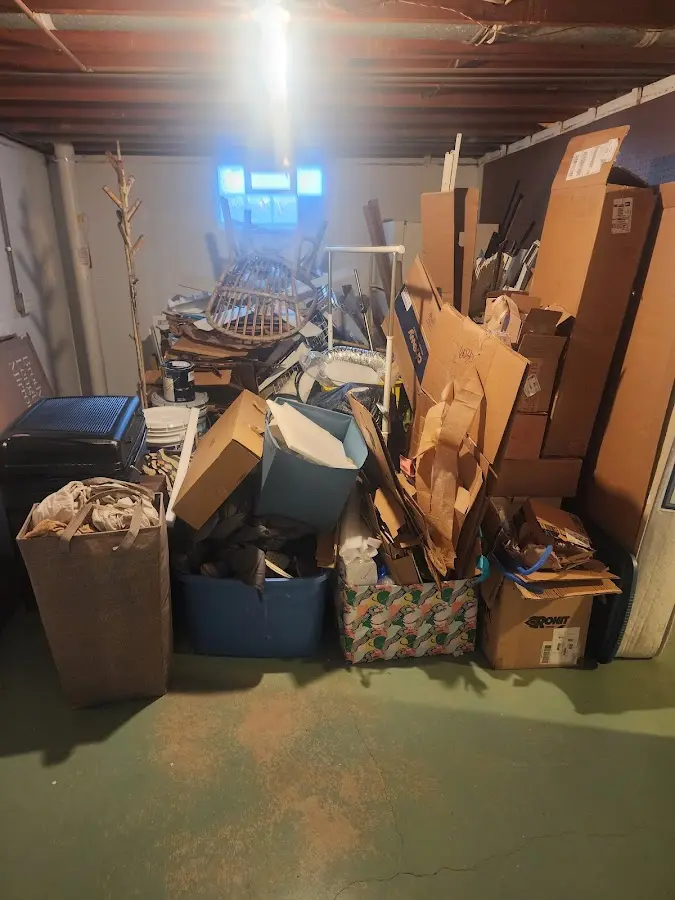 Roll-off dumpster container at job site for Construction Dumpster Rental in South Blooming Grove